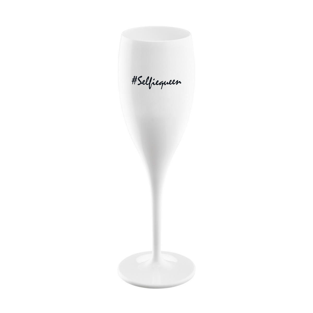 SEKTGLAS SUPERGLAS MIT DRUCK CHEERS NO. 1 transparent 100 ml - Transparent, Kunststoff (0.1L) - Koziol