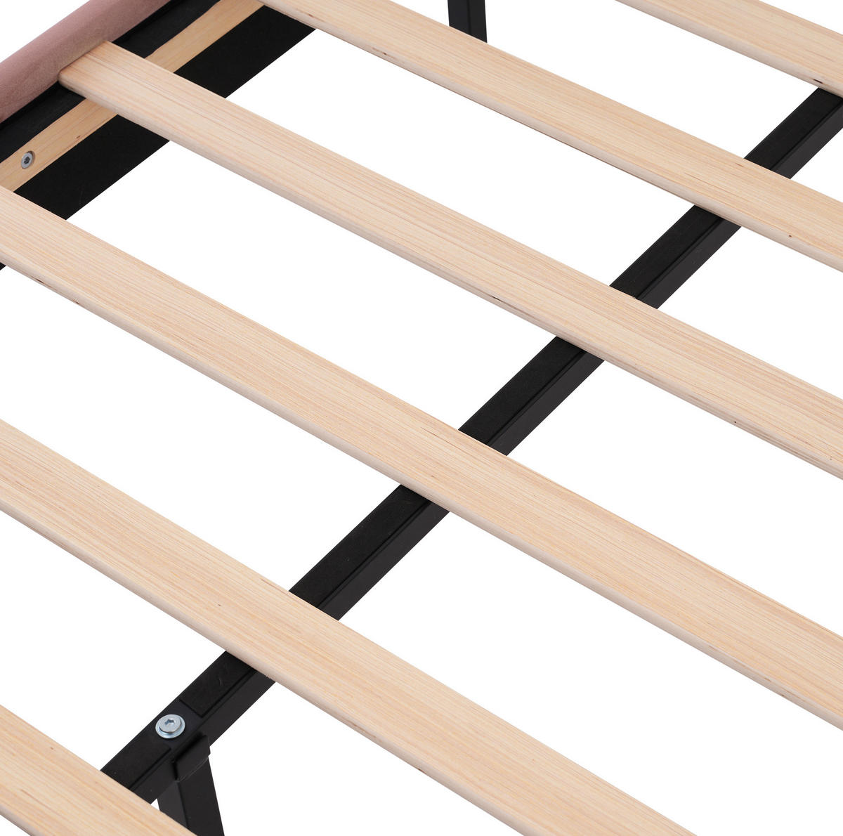 POLSTERBETT 140/200 cm mit LED-Kopfteil und verstellbarem Kopfteil, Samt, Rosa - Rosa, Textil (140/140cm) - Redom