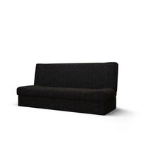 SOFA LAWA mit Schlaffunktion KORNET 10 mit Stauraum - Schwarz, Textil (192/93/80cm) - Bedante