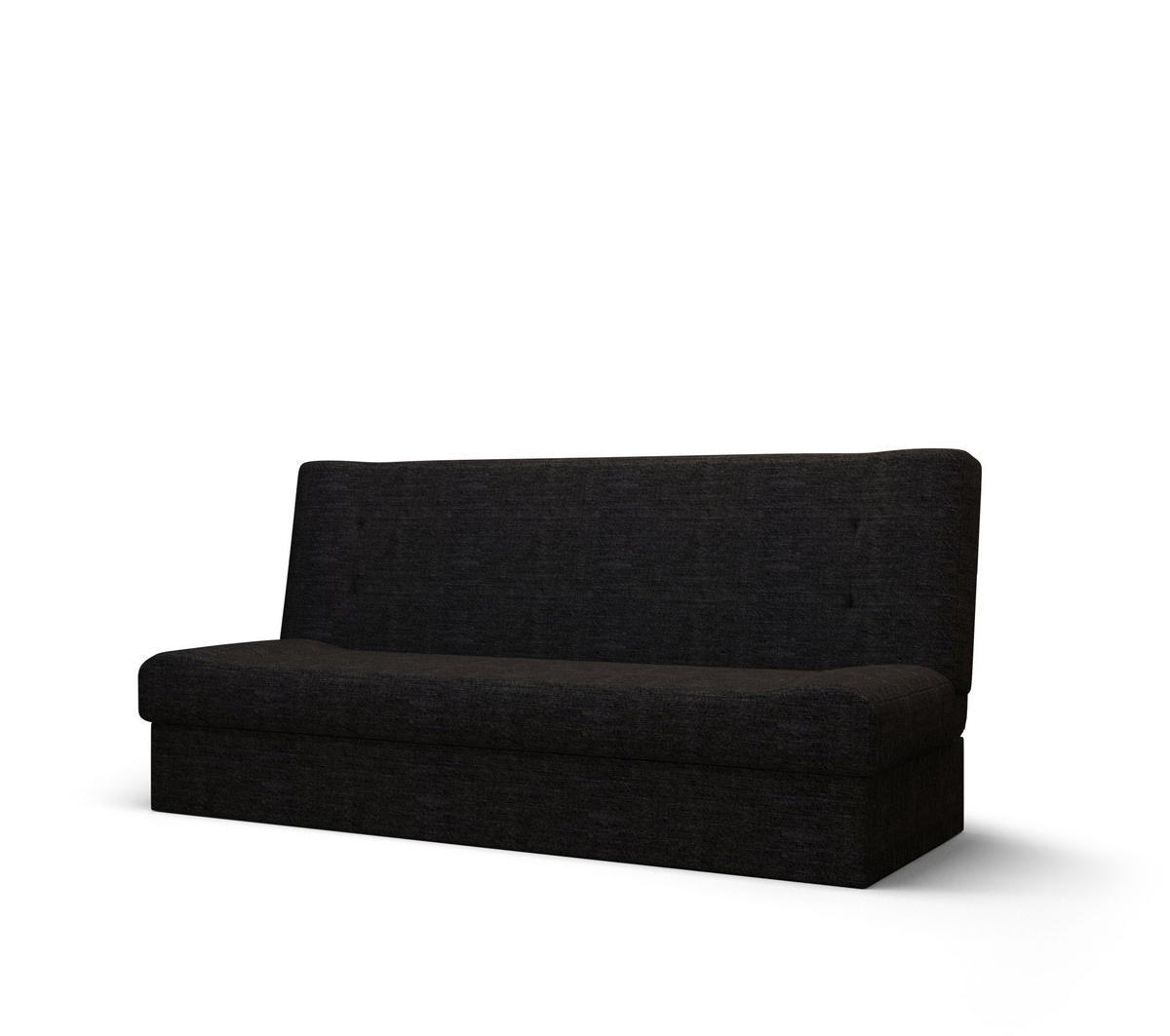 SOFA LAWA mit Schlaffunktion KORNET 10 mit Stauraum - Schwarz, Textil (192/93/80cm) - Bedante