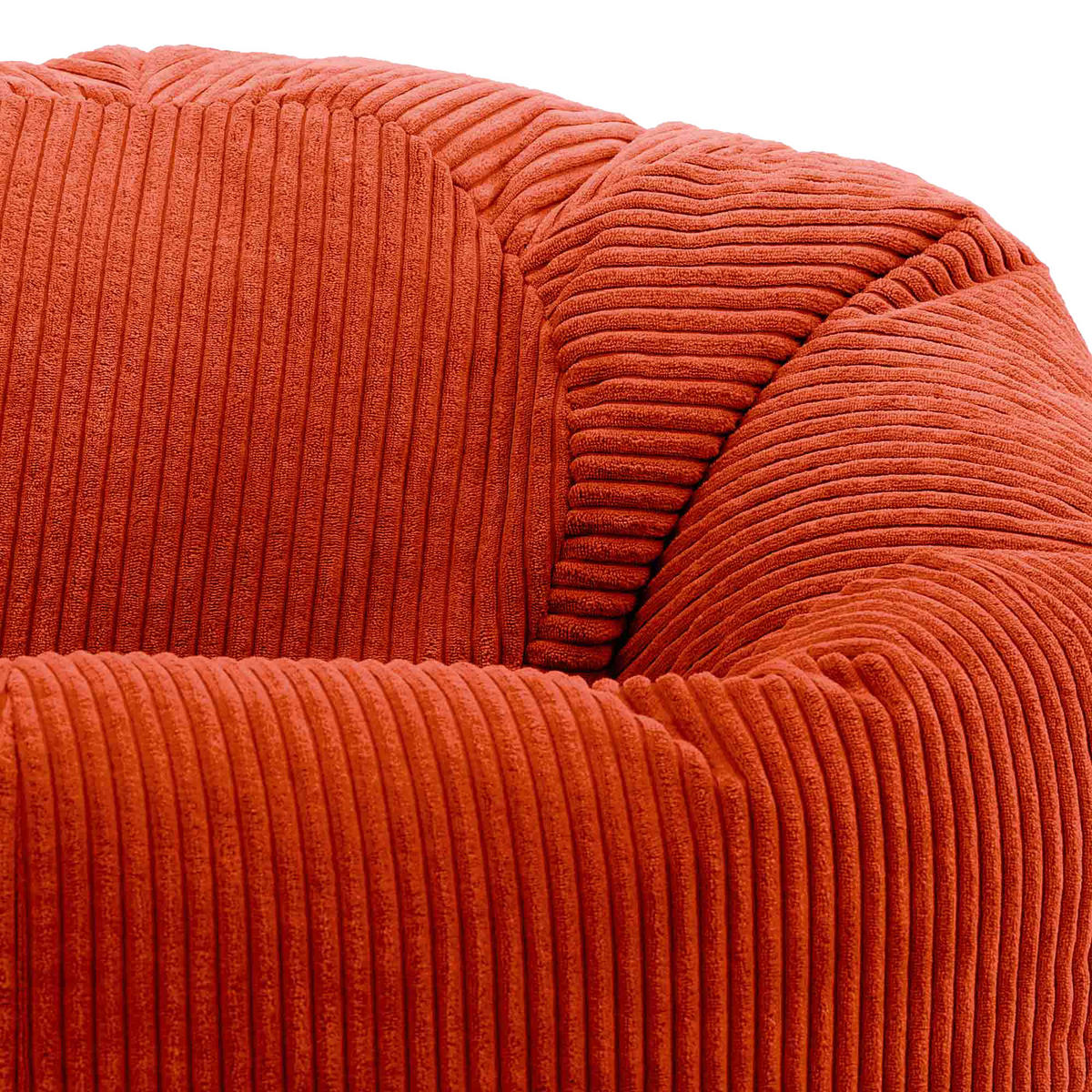 SITZSACK Klassisch Kingston, Cord - Terracotta, Textil (85/50/85cm) - icon