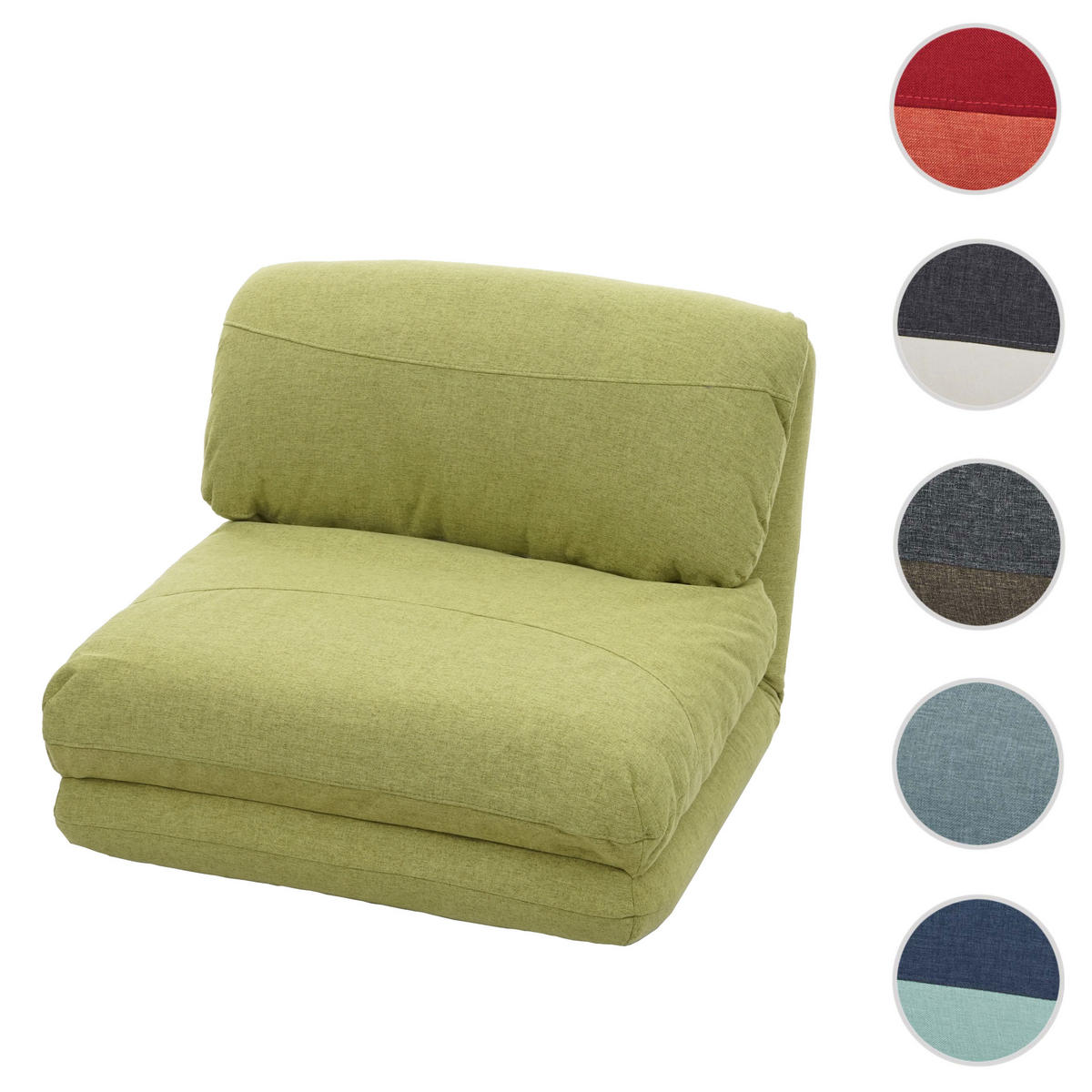 SCHLAFSESSEL Grün - Grün, Textil (75/60/75cm) - MCW