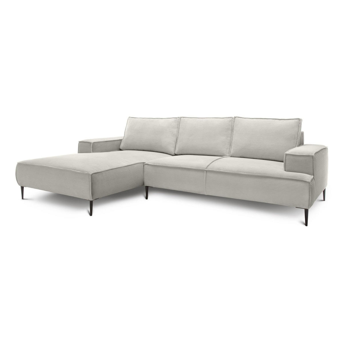 ECKSOFA May Creme 275 × 44 × 173 cm - Creme, Textil (275/44/173cm) - Pillovely