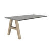 SCHREIBTISCH Edin 4 140 x 70 x 75 Bürotisch eiche sägerau/graphit - Grau, Holz (140/70/75cm) - 58aufmkessel
