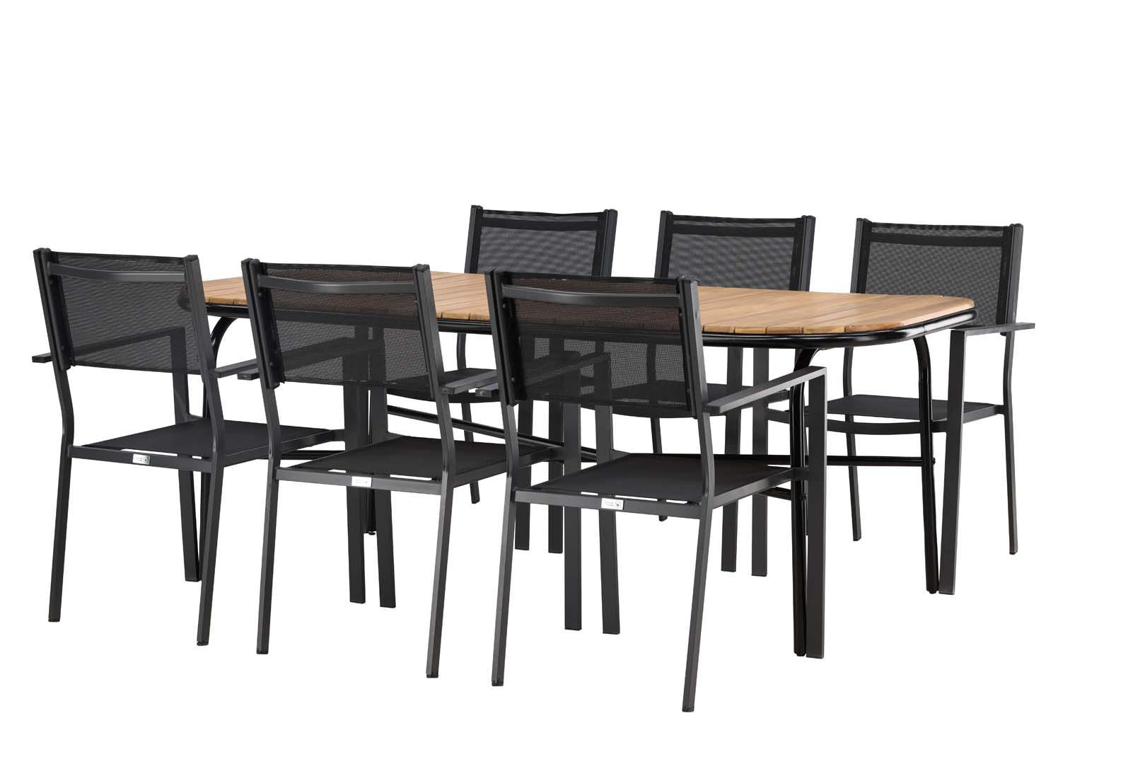 GARTENSET schwarz - Schwarz, Holzwerkstoff - ebuy24
