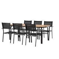 GARTENSET schwarz - Schwarz, Holzwerkstoff - ebuy24