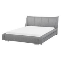 WASSERBETT 160/200cm Hellgrau Nantes - Hellgrau, Textil (160/200cm) - Beliani
