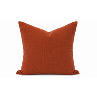 KISSENBEZUG Leinenoptik 40/40 cm Terracotta - Terracotta, Textil (40/40cm) - TiborTex