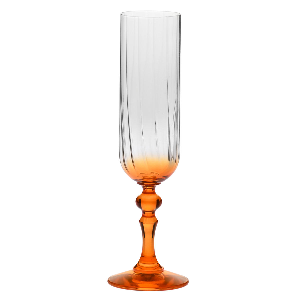 SEKTGLÄSER, 2er-Set, 200 ml - Orange, Glas (0.2L) - Krosno Glass