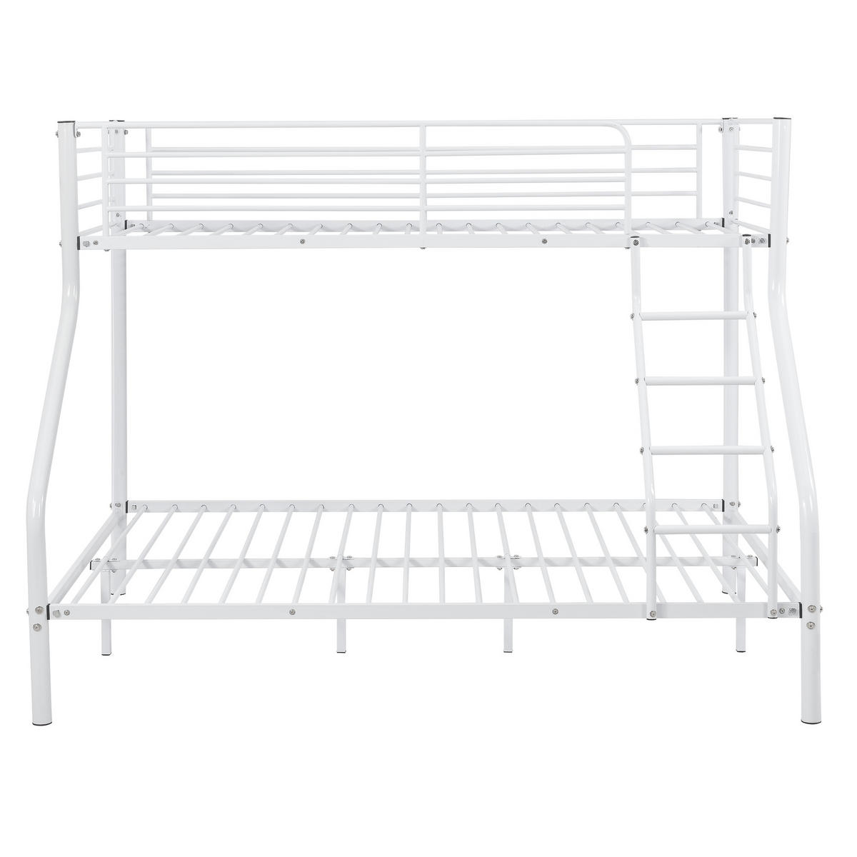 ETAGENBETT Sortland mit Matratze - Weiß, Textil/Metall (140/200cm) - [neu.haus]