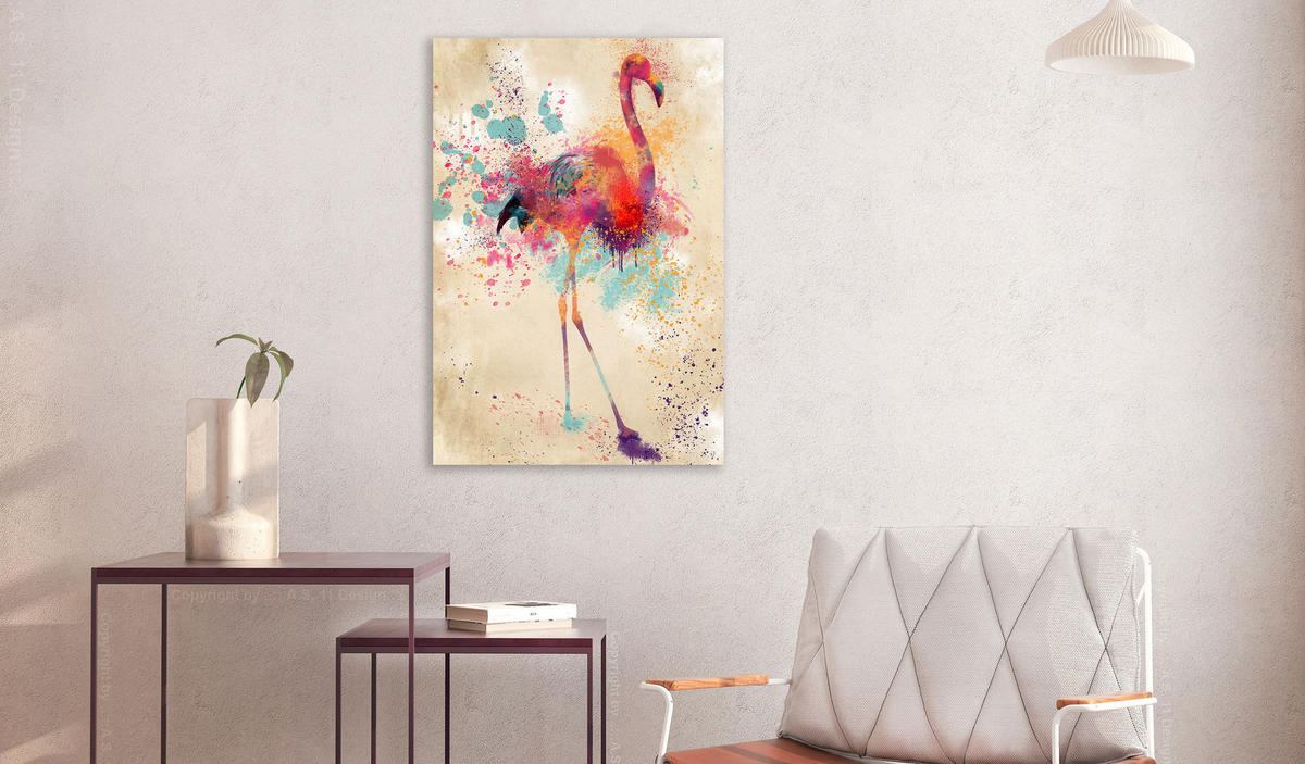 KUNSTDRUCK Bunt 40/60 cm - Multicolor, Textil (40/60cm) - KUNSTLOFT