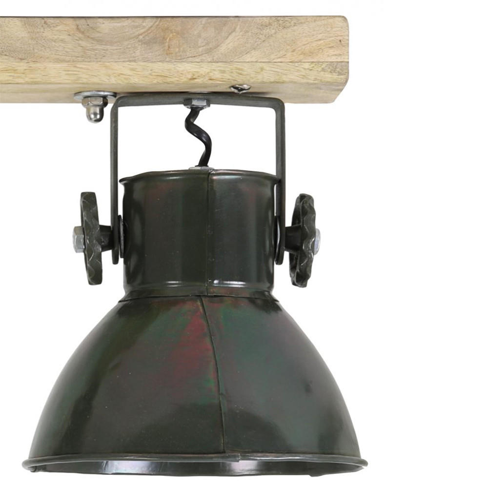 DECKENLEUCHTE ELAY 45x18x25 cm, Armeegrün - Dunkelgrün, Metall (18/45/25cm) - Light & Living
