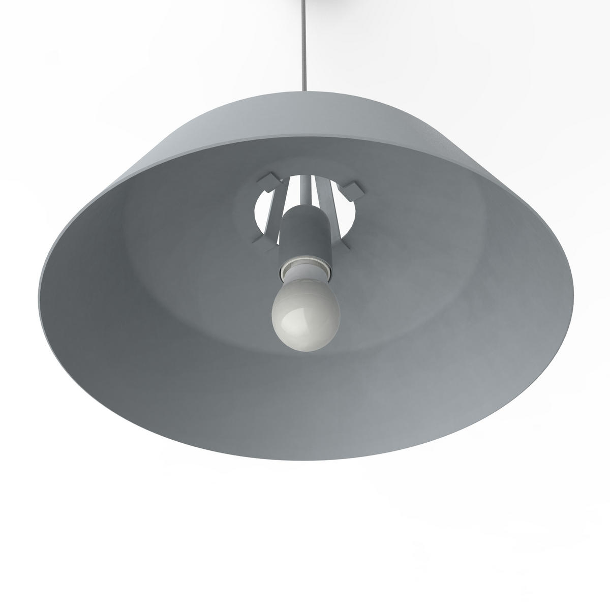 HÄNGELEUCHTE - Grau, Metall (35/35/20cm) - Lumicom