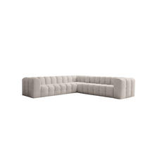 ECKSOFA Solvie In Moly - Creme, Holzwerkstoff/Textil (300/300cm) - Fun Möbel