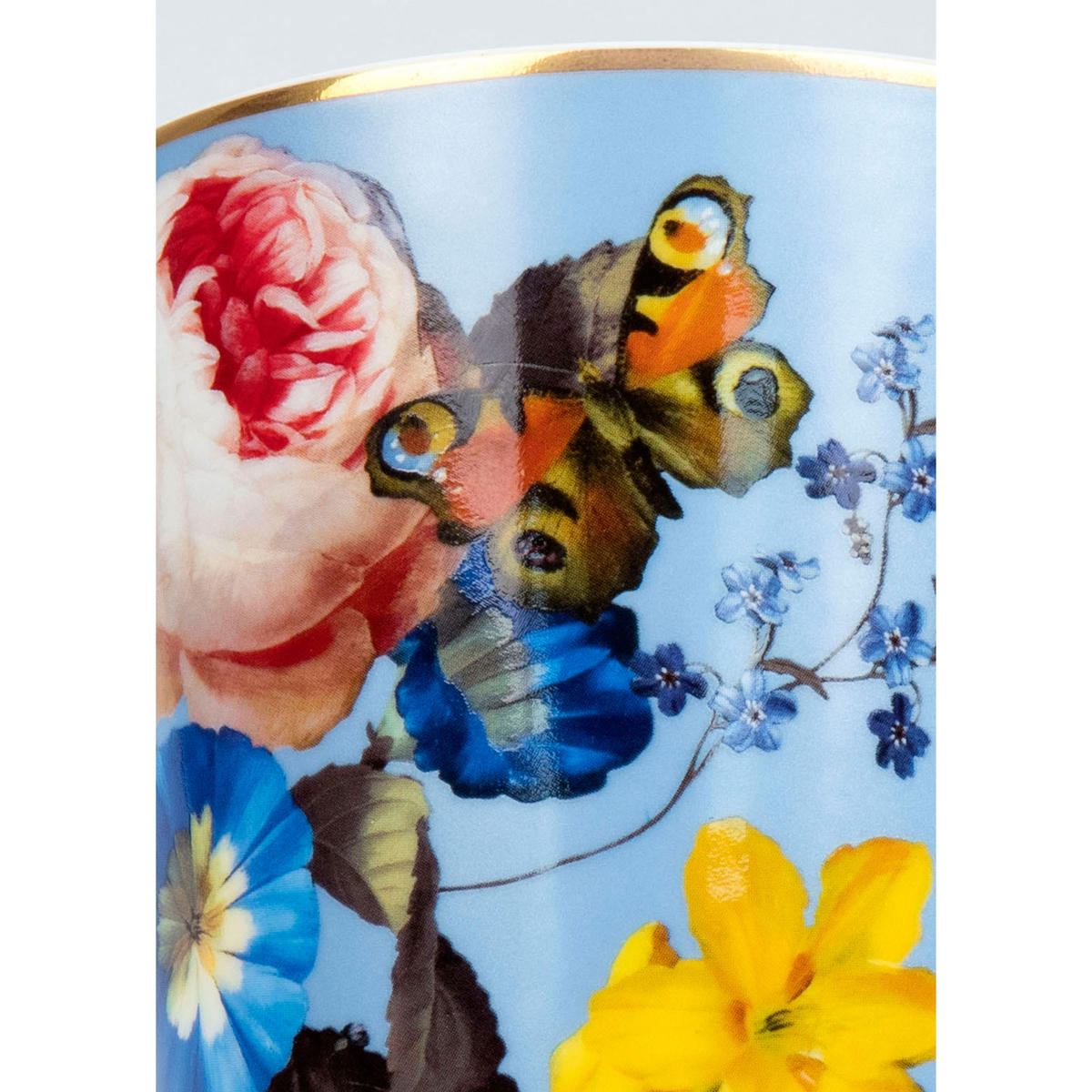 KAFFEEBECHER Wunderbar Flourish - Bouquet, mit Geschenkbox - Naturfarben, Keramik (0.6L) - Könitz