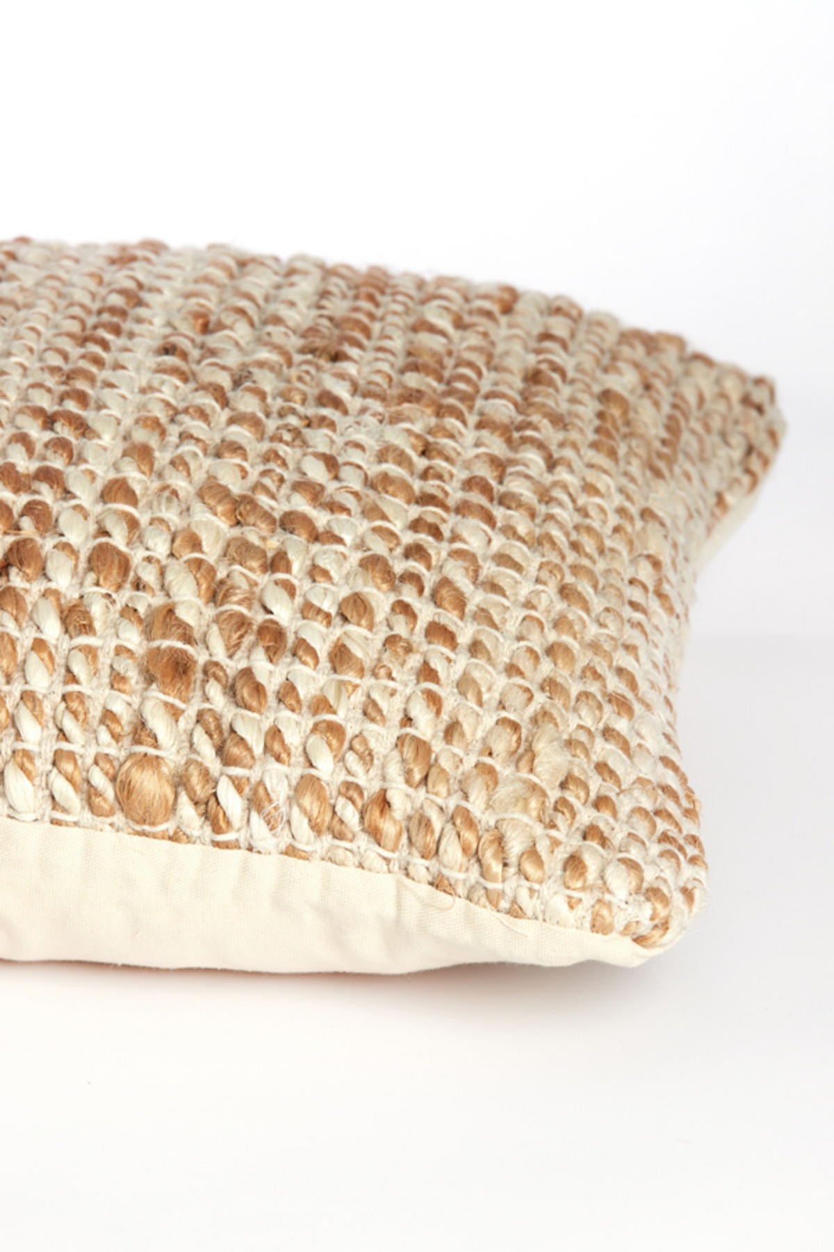 DEKOKISSEN Jolita Braun 45/45/10 cm - Hellbraun, Textil (45/45cm) - Light & Living