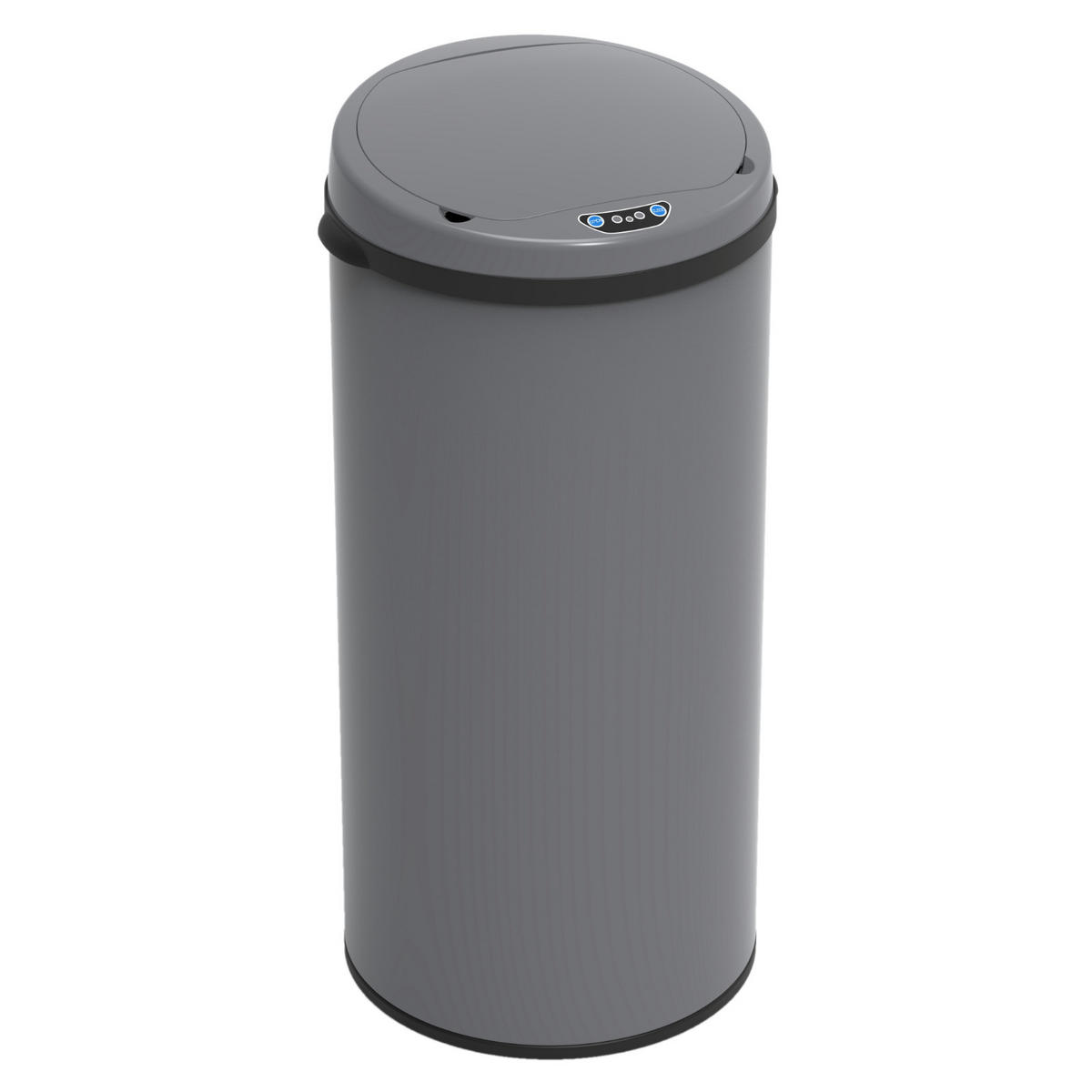 SENSORMÜLLEIMER 50L - Grau, Metall (32/81/32cm) - SVITA