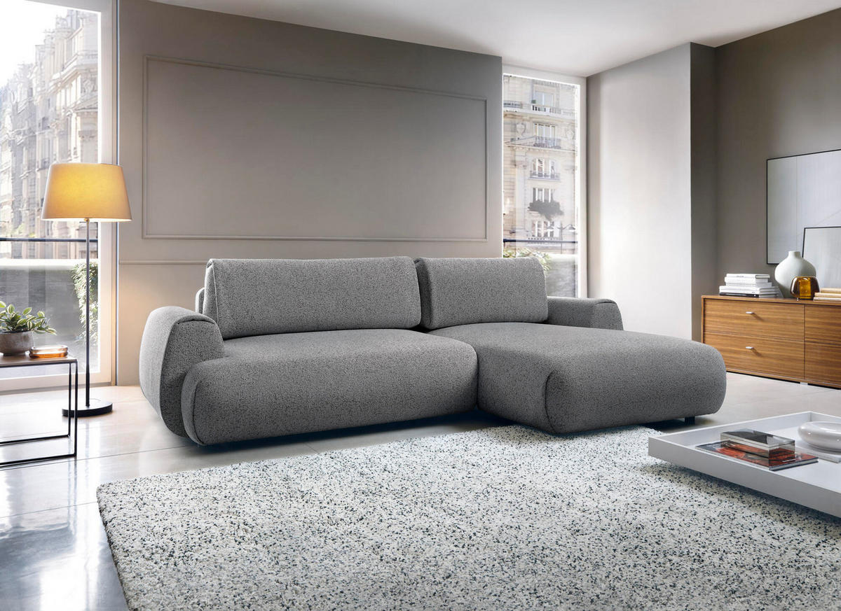 ECKSOFA POCKET Grau 270x167x81 cm - Grau, Textil (270/167cm) - FURNLUX