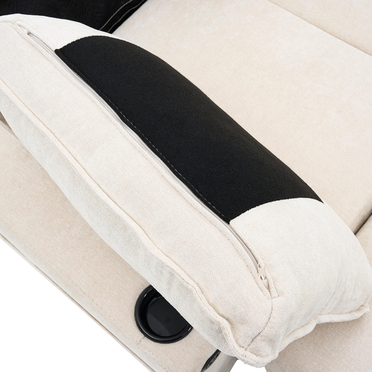 ROHOVÁ SEDAČKA 202/137/80 cm Béžová - béžová, textil (137/202cm)