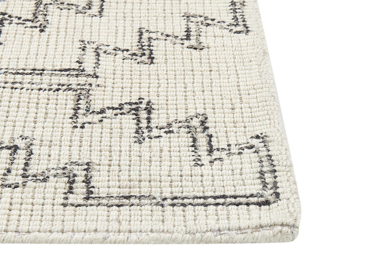 TEPPICH geflochten Urla 200/140 cm - Beige, Textil (140/200cm) - Beliani