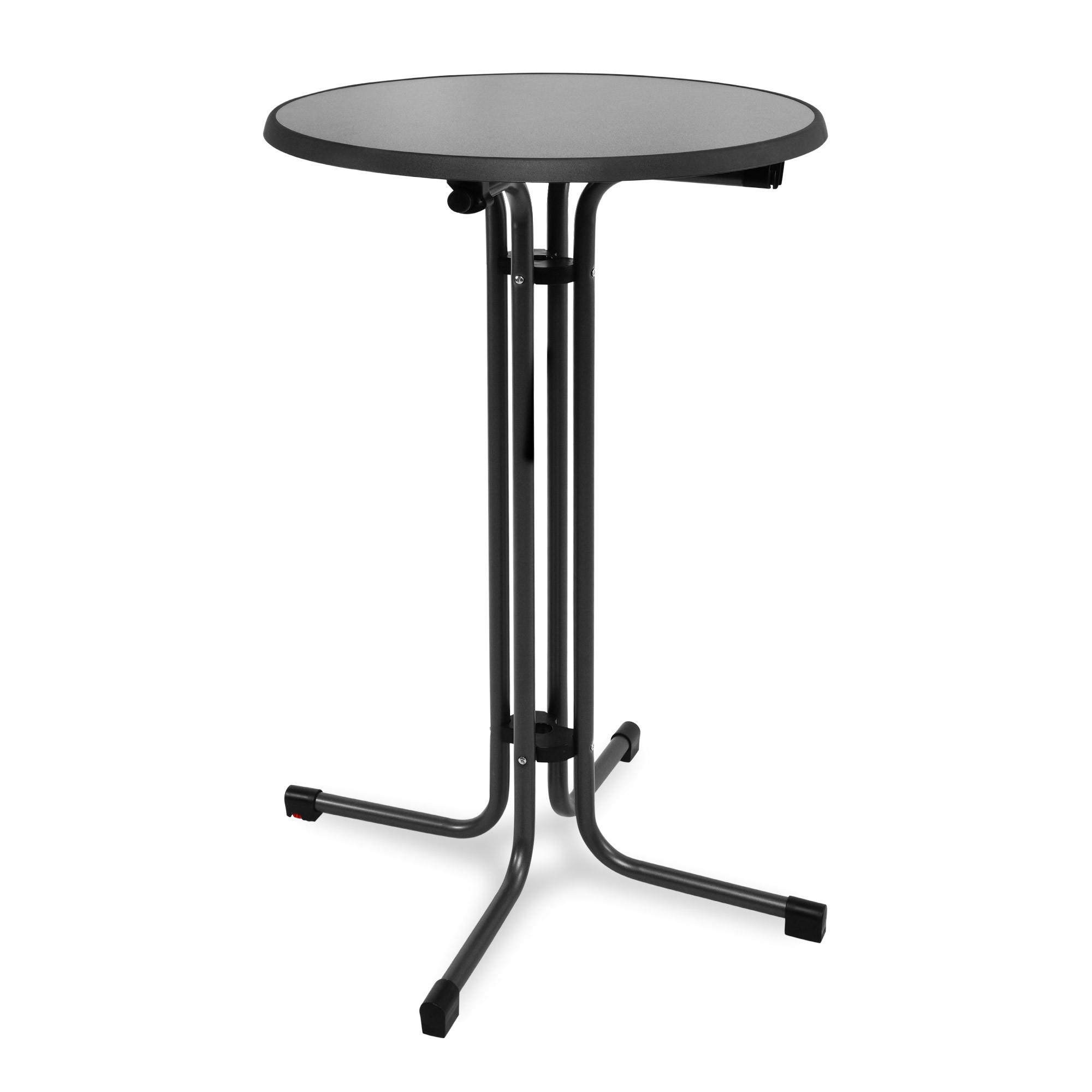 Beautissu Stehtisch Grau 70x110x70 cm