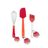 BACKZUBEHÖR Colour Kitchen rot 3er Set - Rot, Metall (1/1/1cm) - Birkmann