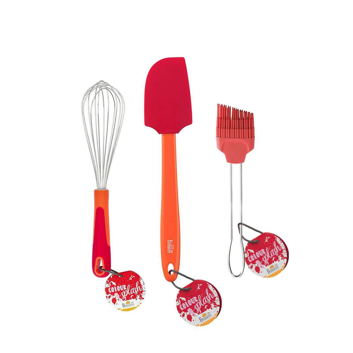 BACKZUBEHÖR Colour Kitchen rot 3er Set - Rot, Metall (1/1/1cm) - Birkmann
