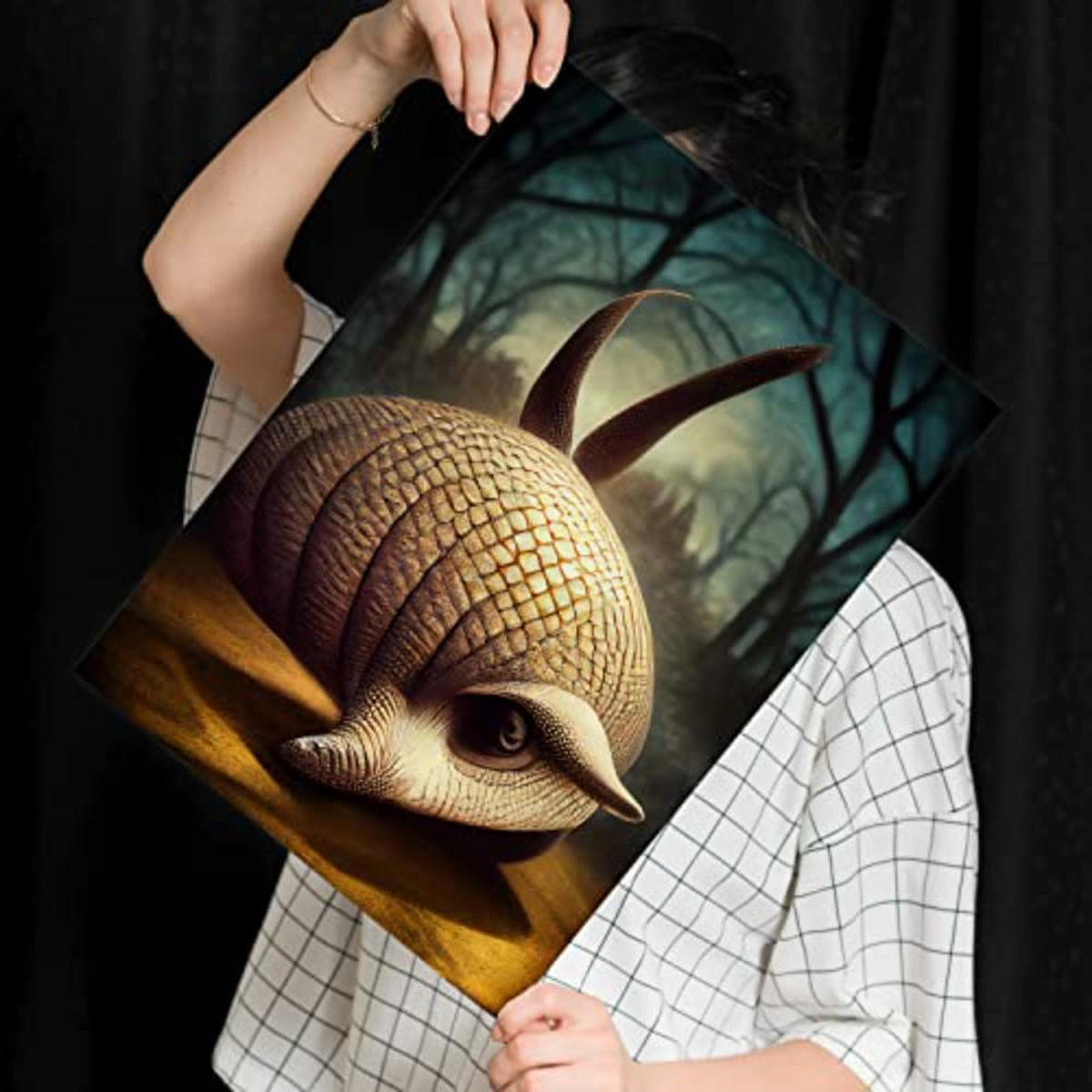 POSTER Set mit 4 Hunde im T Burton Goth Stil A3 Rahmenlos - Klar, Papier (29.7/3cm) - Nacnic