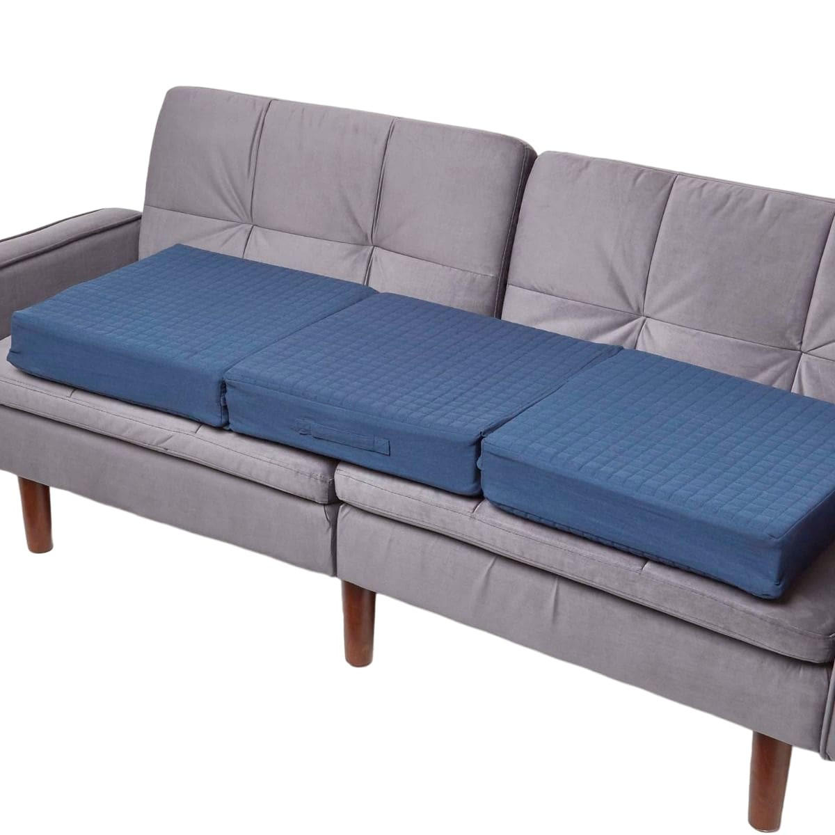 SOFA-AUFLAGE dunkelblau 150/50/10 cm – großes Sitzkissen orthopädisch - Dunkelblau, Textil (150/50/10cm) - Homescapes