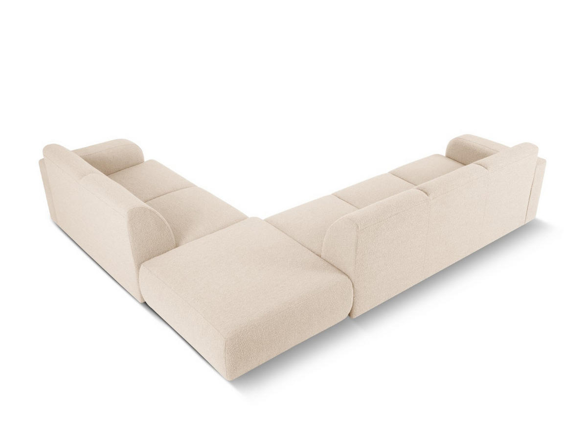 ECKSOFA rechts Molino aus Boucle beige 6 Sitzplätze - Beige, Textil (250/315cm) - Micadoni