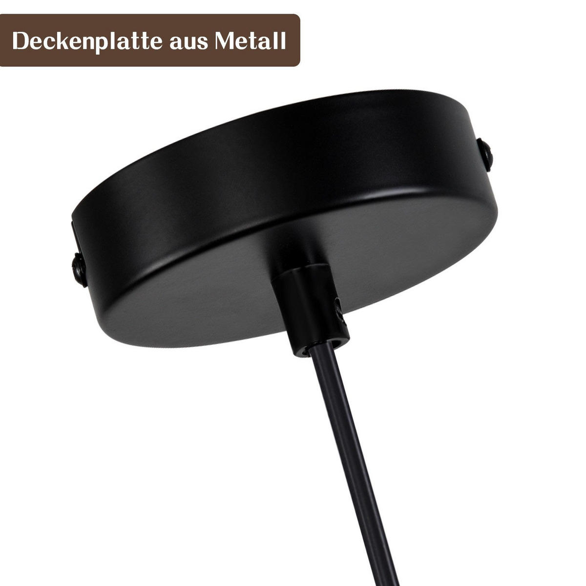 HÄNGELEUCHTE Martens 9/9/150 cm - Schwarz, Metall (9/9/150cm) - Nettlife