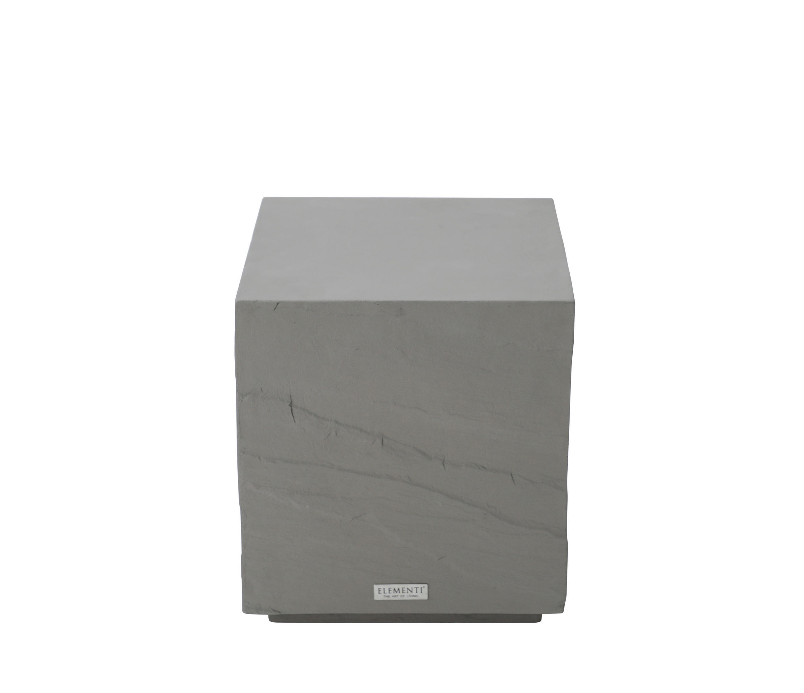 BEISTELLTISCH COLORADO aus GF-Beton, Wetterbeständig, 45x45x51 cm - Grau, Naturmaterialien (45/45/51cm) - Elementi