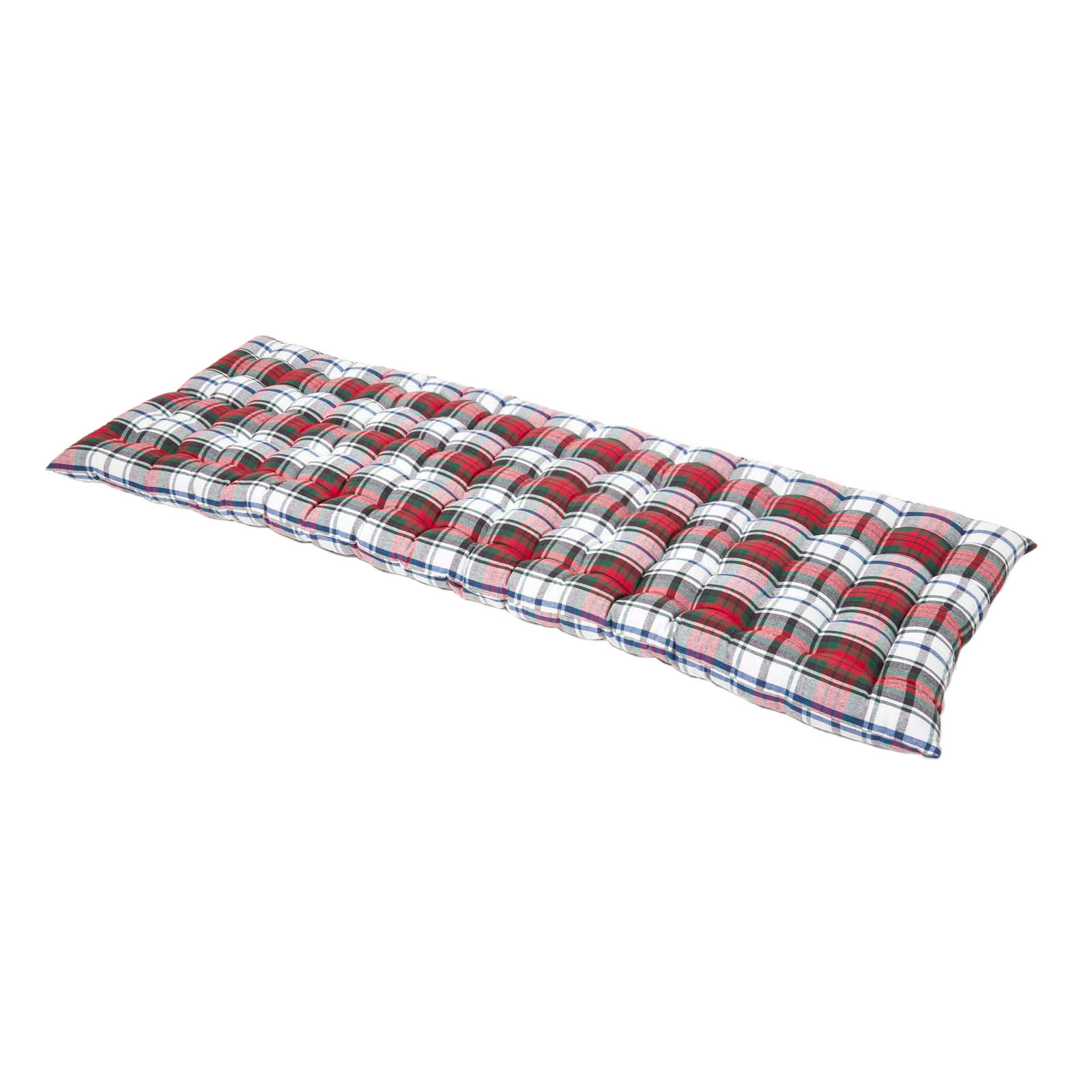BANKAUFLAGE Macduff Schottenkaro 3-Sitzer - Rot, Textil (143/48/5cm) - Homescapes