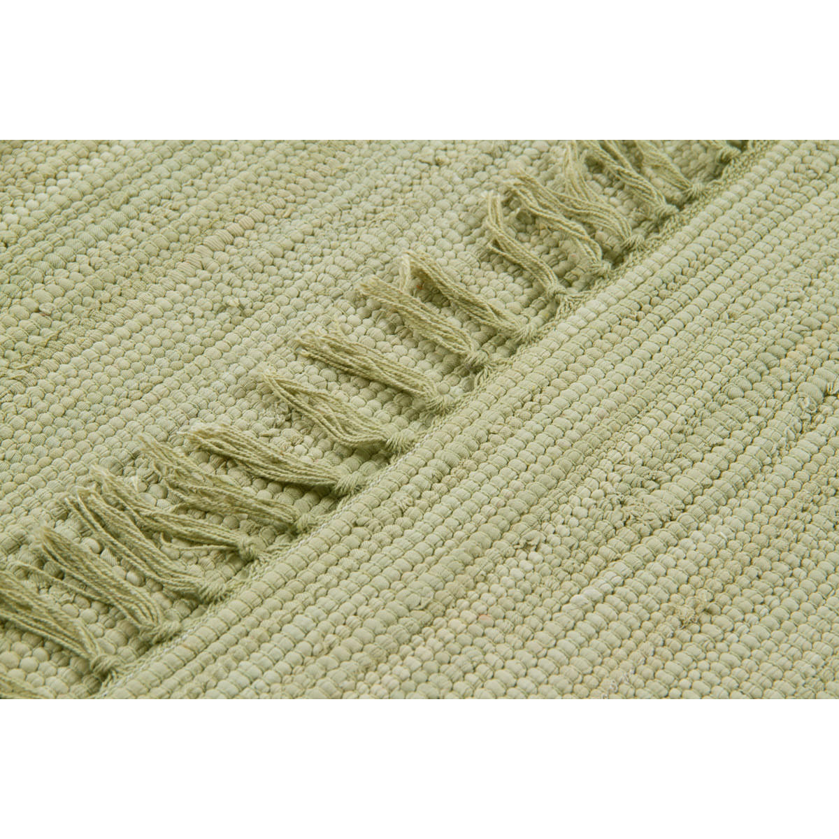 TEPPICH Flur Naturfarben 60x200 cm AUBAGNE - Grün, Textil (200/200cm) - Miliboo