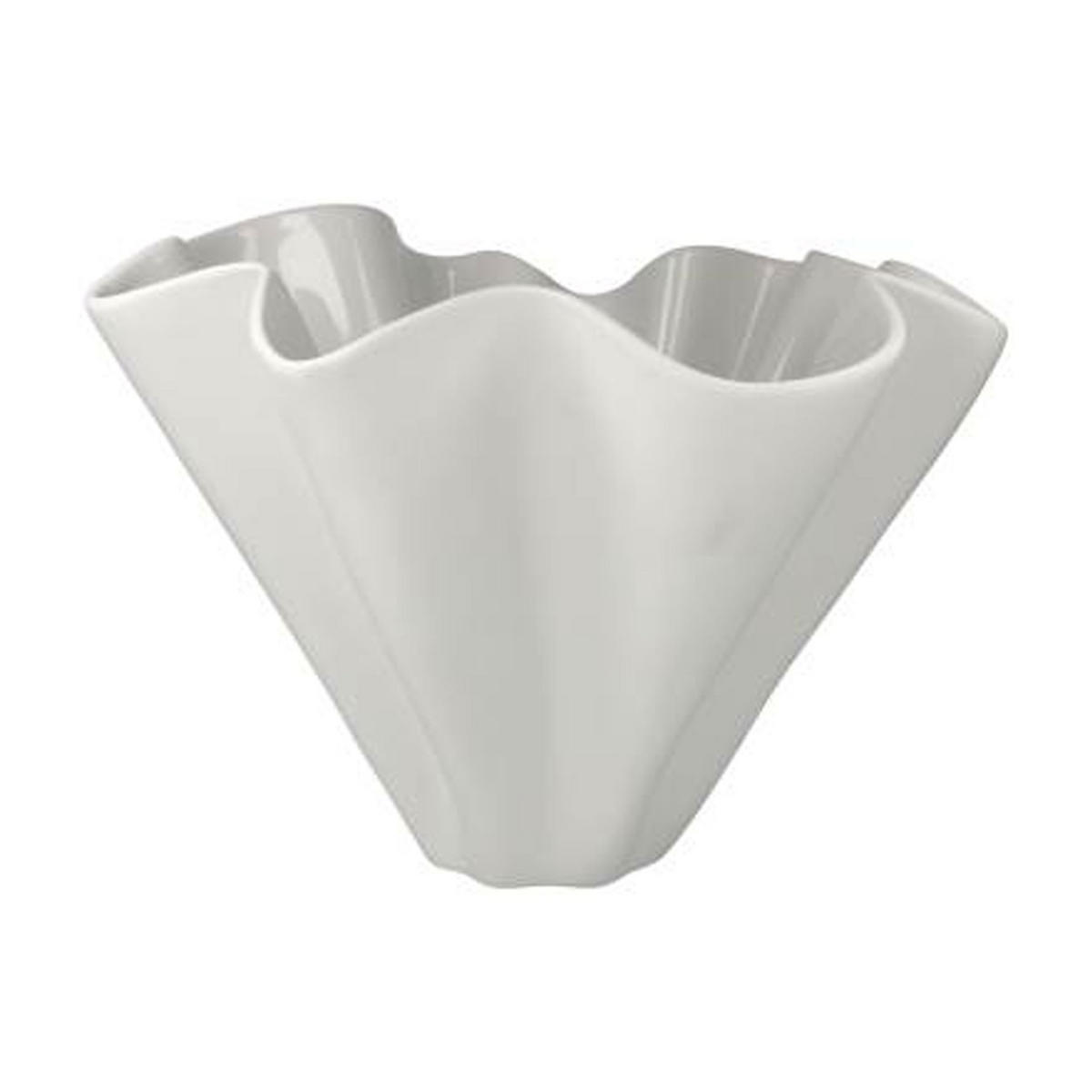 VASE Valentina, Biskuitporzellan, weiß, H 23 cm, 14005751 - Weiß, Keramik (25cm) - Goebel