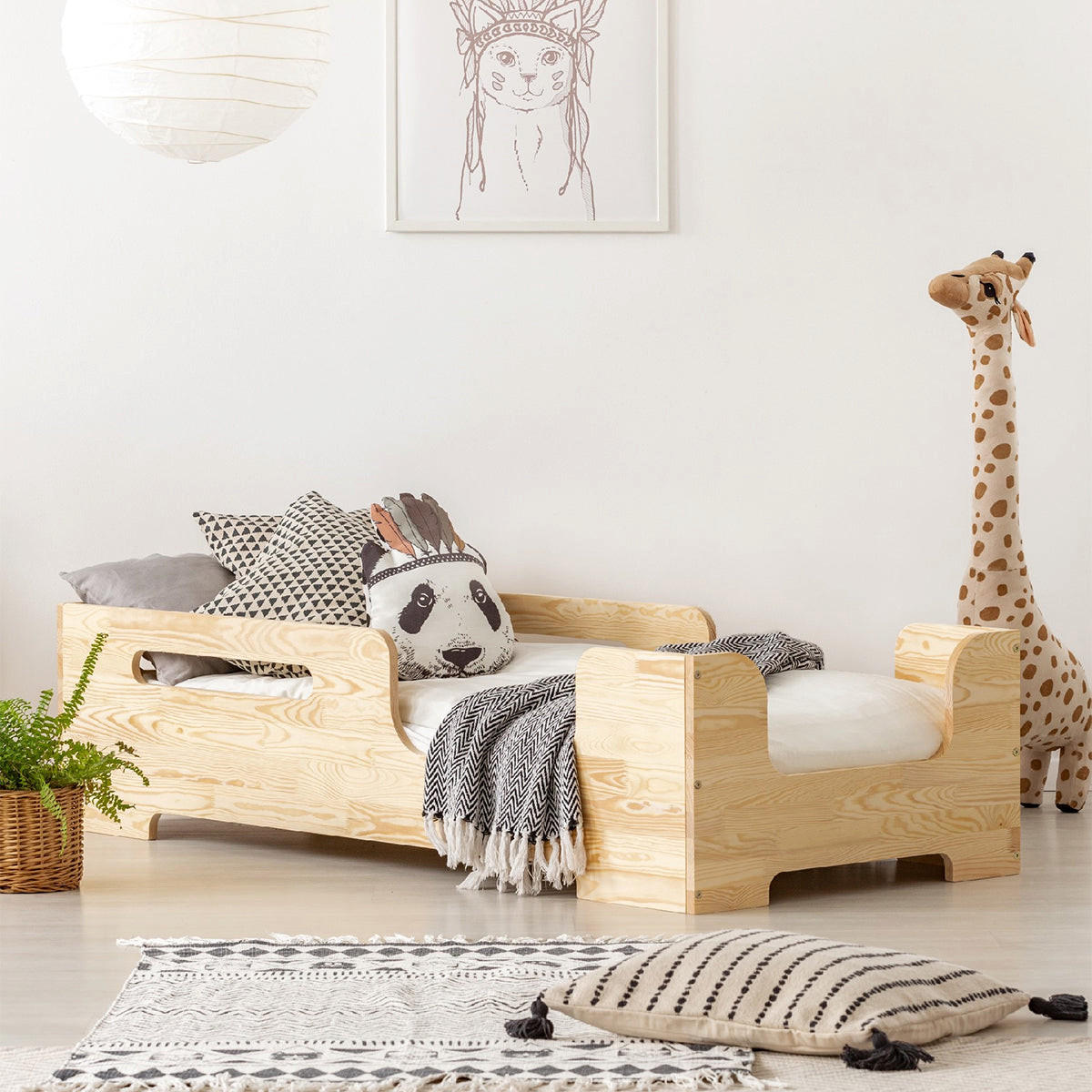 POSTEĽ 90/200 Lilian Prírodné drevo - hnedá, drevo (90/200cm) - Petits-meubles