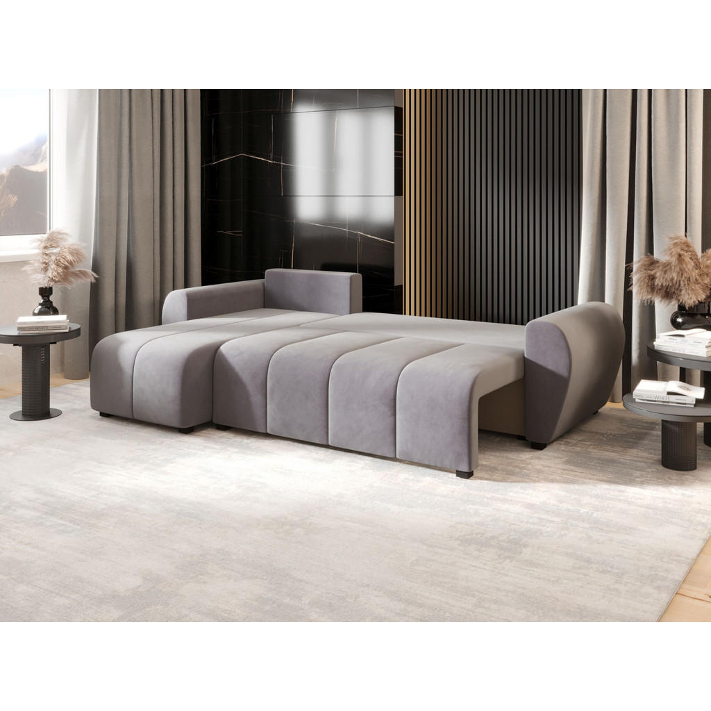 Thumbnail - Bedante Ecksofa, Grau, Textil, 4-Sitzer, 245x145 cm, Wohnzimmer, Sofas & Couches, Wohnlandschaften, Ecksofas