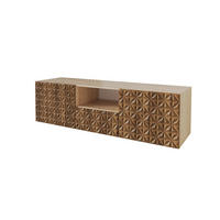 LOWBOARD VIRA-W 140x40x41 cm - Artisan / Katania - Eiche Wotan, Holzwerkstoff (140/40/41cm) - ALTDECOR