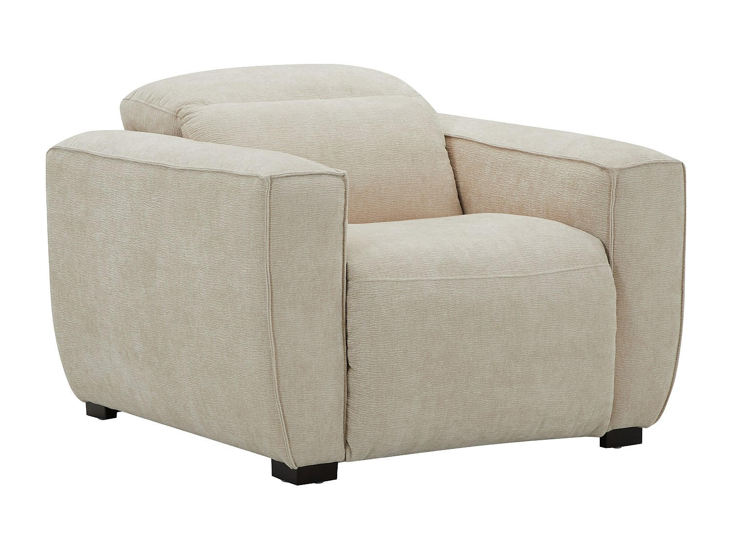 RELAXSESSEL elektrisch - Stoff - Beige - LAGUNDI - Beige, Textil (114/70/108cm) - Vente-Unique