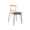 WOHNZIMMER STUHL KT71, Holzfarbe: Buche - Buchefarben/Grau, Holz/Textil (48/75/54cm) - MIRJAN24