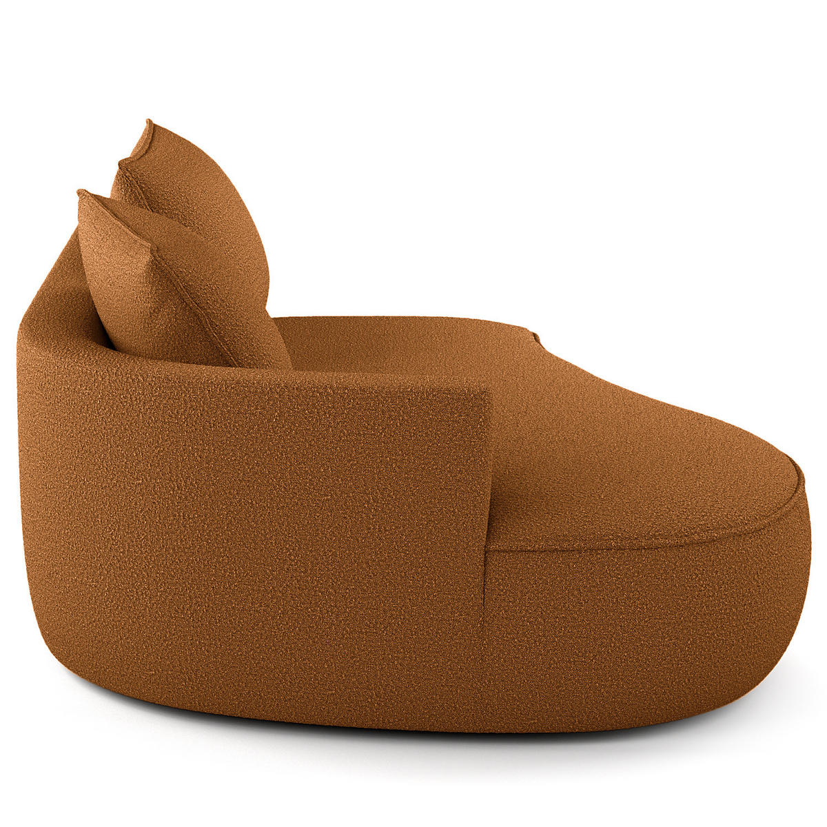 OTTOMANE - modular - Beige/Schwarz, Kunststoff/Textil (196/82/146cm) - home24