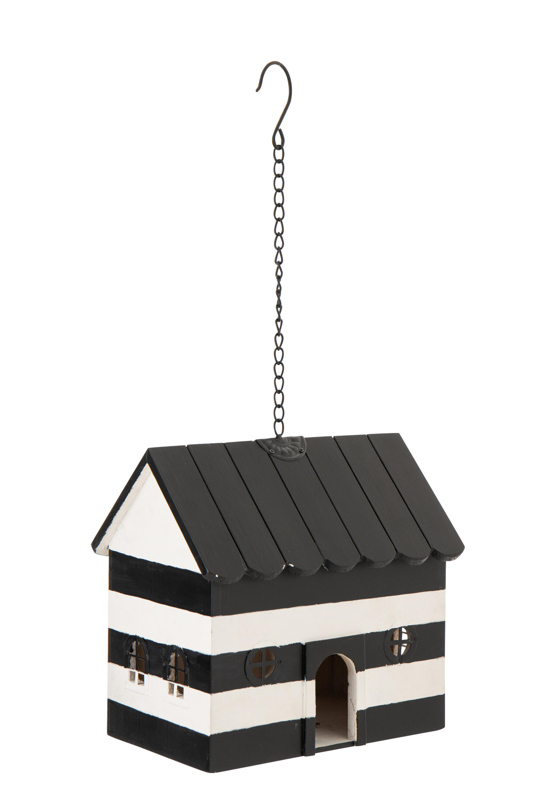 NISTKASTEN GESTREIFT - Weiß, Metall (20.3/59.7/28cm) - J-Line