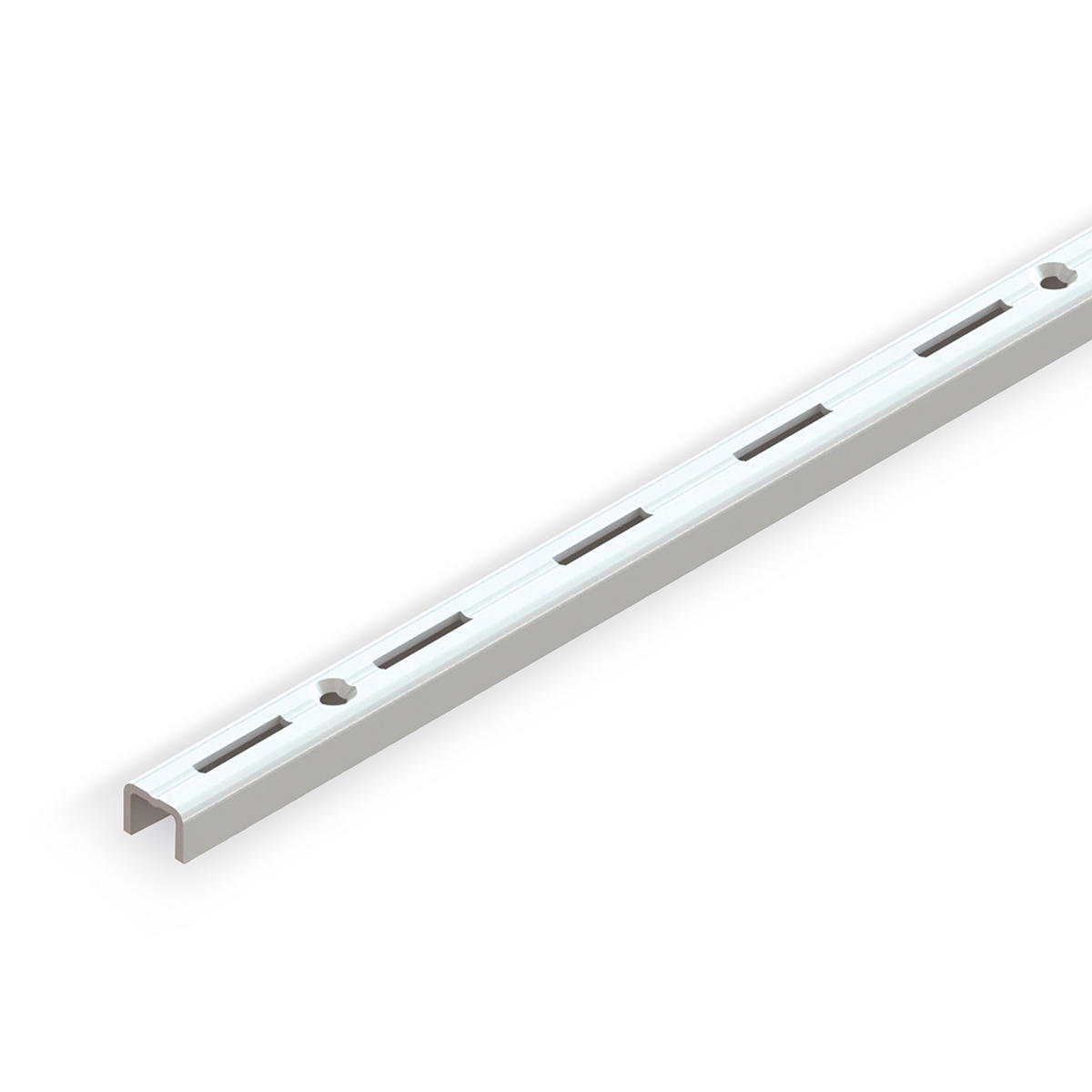 WANDHALTERUNGEN Jagmet mit 50mm Abstand, Länge 1m, Stahl, Weiß lackiert 10er-set - Weiß, Metall (8.5/3/101cm) - EMUCA