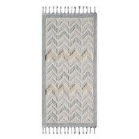 KURZFLOR-TEPPICH Valencia 920 Creme 80x150 cm - Blau/Creme, Textil (80/150cm) - carpet city