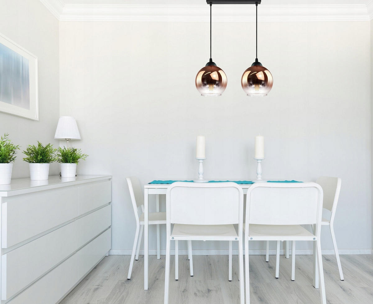 PENDELLEUCHTE MASUR - Transparent/Goldfarben, Glas/Metall (15/40/80cm) - kiki design