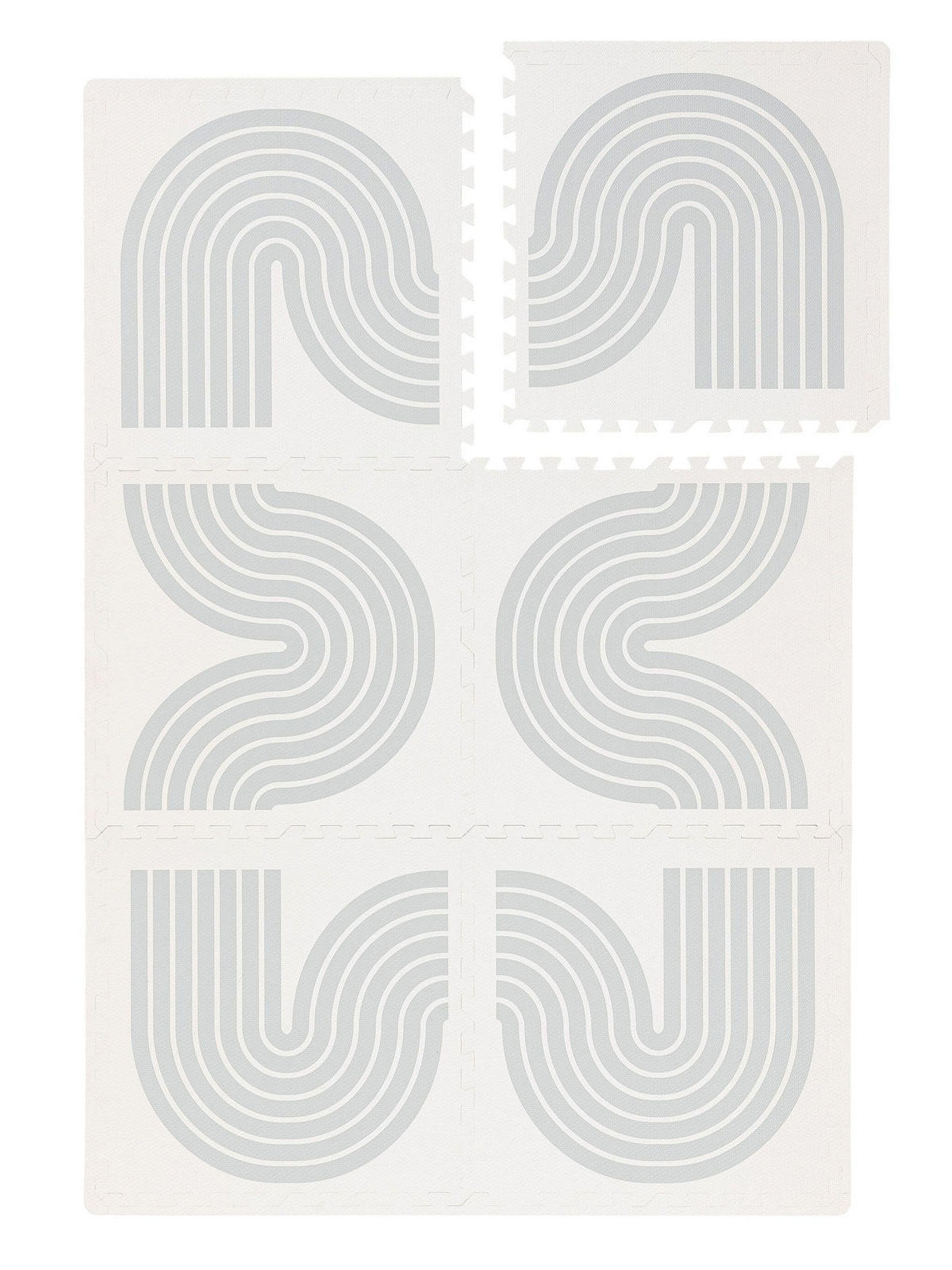 SPIELMATTE Archie Cream/Grau 120x180 cm - Creme, Textil (120/180cm) - Lytte