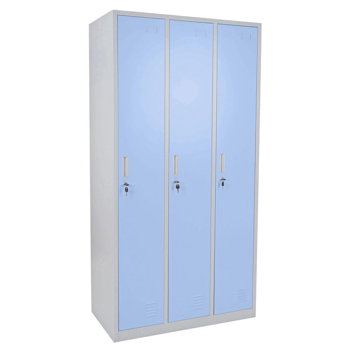 SCHLIESSFACH Blau - Blau, Metall (90/180/50cm) - MCW