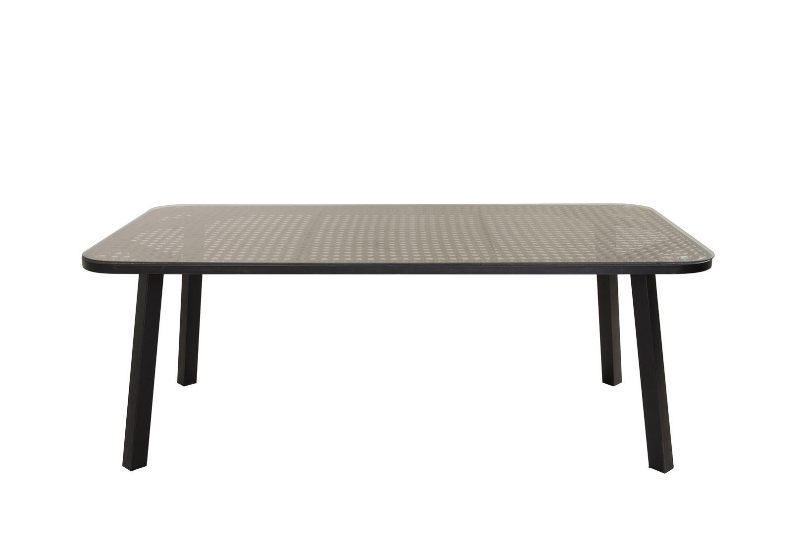 GARTENTISCH Schwarz - Schwarz, Holzwerkstoff (200/100/74cm) - ebuy24