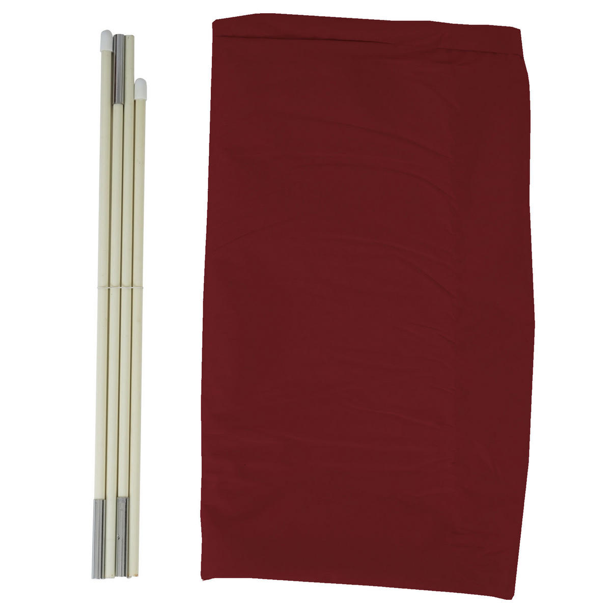 SCHUTZHÜLLE MCW FÜR AMPELSCHIRM BIS 3,5M Bordeaux - Bordeaux, Textil (60/265/60cm) - MCW
