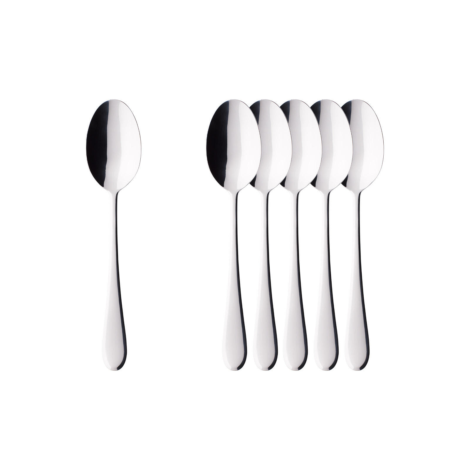 ESPRESSOLÖFFEL Oscar edelstahl 12 cm 6er Set - Silberfarben, Metall - Villeroy & Boch